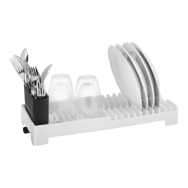 VIALLI DESIGN Bijeli ocjeđivač za suđe Livio Duo