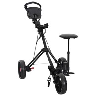 Golf trolej sa sjedištem, 95 × 69 ×, crna