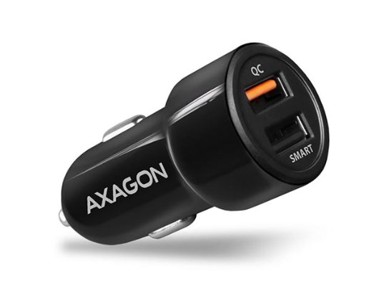 AXAGON Auto punjač, 2 x USB, 31,5 W, crni