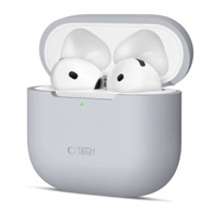 TECH-PROTECT Silikonski etui za Apple AirPods 4, sivi