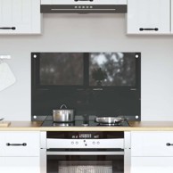 Tamnosiva kuhinjska obloga 80x50x0,6 cm od kaljenog stakla