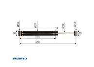 VALERYD Amortizer za naletnu kočnicu AL-KO 251g/251vb 325mm 2380022