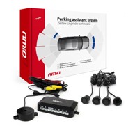 AMIO Parking senzori set, crni, 18 mm (GOLD), priprema za LCD zaslon i kameru