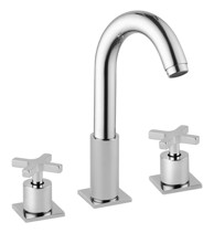 SAPHO Stojna slavina TRAX, trosistemska, kvadratni dizajn, krom