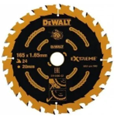 DEWALT List za kružnu pilu DT10300 EXTREME, 165 x 20 x 1,65 mm, 24 zuba