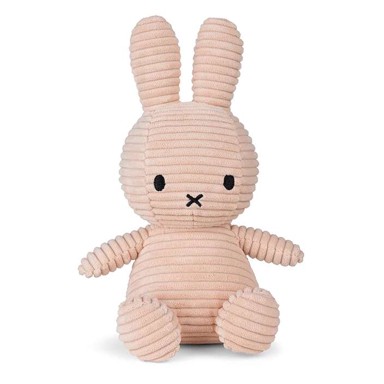 MIFFY Zec mekana igračka ECO Corduroy Misty Rose, 23 cm
