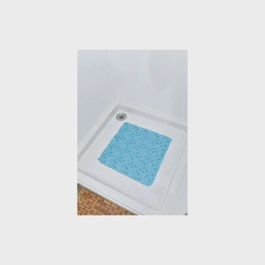 TENDANCE Podloga za kadu, 50x50 cm, pvc, plava