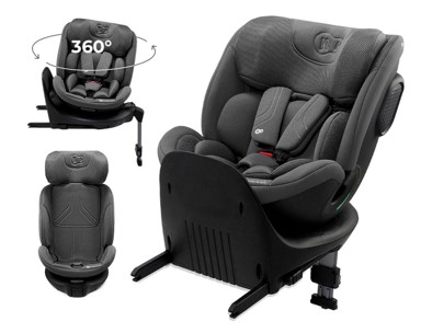 KINDERKRAFT Autosjedalica XRider 2 i-Size siva