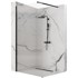 REA Walk-in tuš stijena Aero Intimo Black Mat, 100 cm