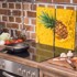 TMK Staklena zaštita za štednjak ili ploču za kuhanje iz dva dijela 30x52, ananas