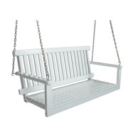 GARDEN PLEASURE Bijela drvena vrtna ljuljačka Augusta