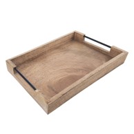 ORION Drven pladanj 30x40,5 cm Mango