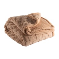  TISECO HOME STUDIO Smeđa deka od mikropliša, 150x200 cm, Rava