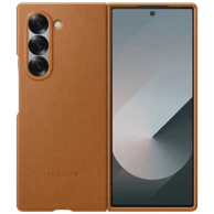 SAMSUNG Maskica za Galaxy Z Fold 6, PU kožna, smeđa 