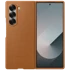 SAMSUNG Maskica za Galaxy Z Fold 6, PU kožna, smeđa