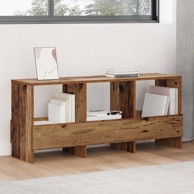 Polica za časopise, 102x30x45cm, staro drvo