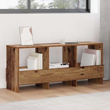 Polica za časopise, 102x30x45cm, staro drvo