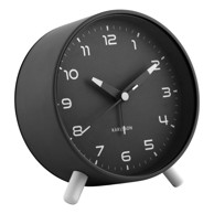 KARLSSON Budilica Orgullo ø 11 cm, prirodna