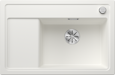 BLANCO Sudoper ZENAR XL 6 S Compact InFino SILGRANIT bez pribora, BAZEN DESNO, s dalj. upr. - GLEČER BIJELA