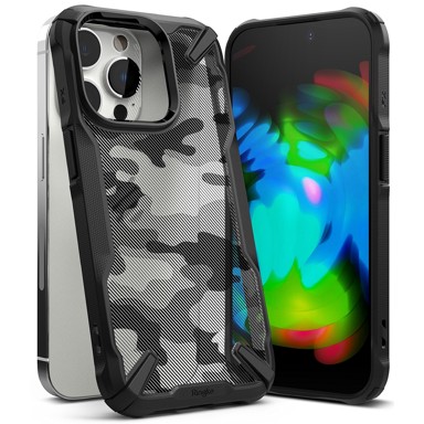 RINGKE Maskica Fusion X Design za iPhone 14 Pro, camo crna