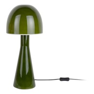 LEITMOTIV Tamno zelena stolna lampa sa staklenim sjenilom (visina 45 cm) Bombin 