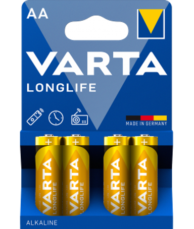 VARTA Baterije Longlife, AA, 4 komada