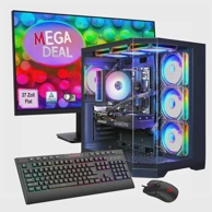 HYRICAN Stolno računalo Megadeal Gamemax HYPE-A SET2577 7534 / AMD Ryzen 5 7500F, 32 GB RAM, 1 TB SSD, NVIDIA GeForce RTX 5060, Windows 11, crna