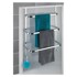 WENKO Stalak za ručnike u srebrnoj boji Towel Holder Chrome, 21 x 54 cm