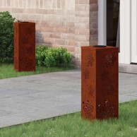 Solarna LED svjetlost za stazu 2 pcs Corten čelik Corten čelik