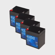 ECOBAT AGM baterija 12V 5Ah, VRLA, bez održavanja (4 kom)