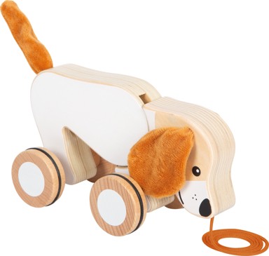 SMALL FOOT Pas drveni na povlačenje