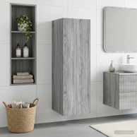 Ormar za kupaonicu na zidu 33 x 34,5 x 100 cm, siva sonoma