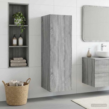 Ormar za kupaonicu na zidu 33 x 34,5 x 100 cm, siva sonoma
