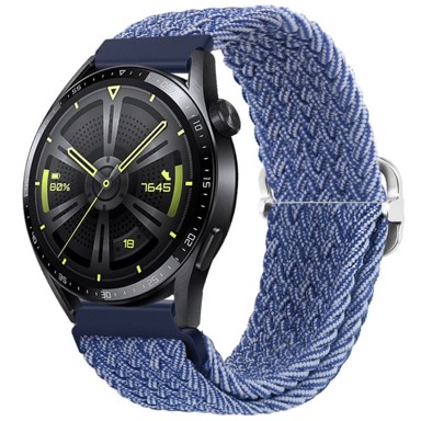 B-STRAP Braid Nylon remen za Samsung Galaxy Watch Active 2 40/44mm, blue white