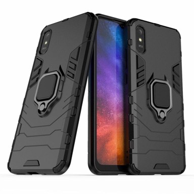 OVERBOARD Futrola za Xiaomi Redmi 9A, prsten za stalak, crna