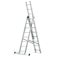 Aluminijske ljestve profesionalne trodijelne 3x8 gazišta