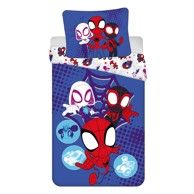 JERRY FABRICS Pamučna dječja posteljina Spidey 140x200 cm, plava