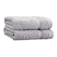 CATHERINE LANSFIELD Svijetlo sivi pamučni ručnici u setu 2 kom od frotira 30x30 cm Zero Twist