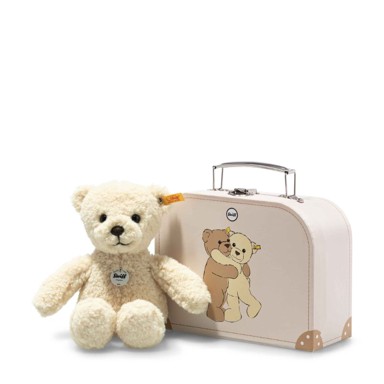MILA Teddy bear u koferu, smeđa