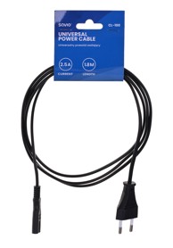 SAVIO Kabel za napajanje CL-100 crni, 1,8 m