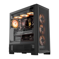 DARKFLASH Kućište AIRNOVA, Big Tower, E-ATX/ATX/M-ATX/ITX, 3 ventilatora, crna