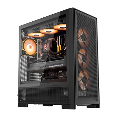 DARKFLASH Kućište AIRNOVA, Big Tower, E-ATX/ATX/M-ATX/ITX, 3 ventilatora, crna
