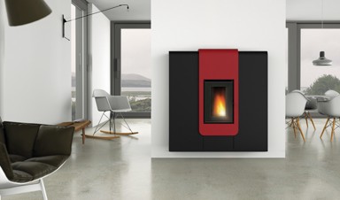 ALFA-PLAM Peć na pelet CFA XILA AIR, crvena