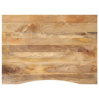 Ploča za radni stol zaobljena 100 × 80 × 2,5 cm, drvo mango
