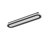 EGLO Zidna lampa Macchioni, 1xLED, 20W, kristal efekt, crna, bijela