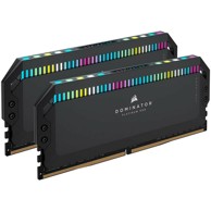 CORSAIR RAM memorija Dominator Platinum RGB, DDR5, 6400 MHz, XMP 3.0, CL32, 64 GB Dual-Kit, crna CMT64GX5M2B6400C32