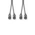 NEDIS Stereo audio kabel 2x RCA muški 2x RCA muški niklani 1 50 m okrugli tamno sivi kartonski omot
