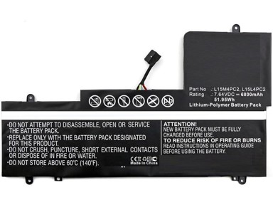 COREPARTS Baterija za Lenovo laptop 51,68Wh Li-Pol 7,6V 6800mAh crna
