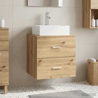 Umivaonik s policom, artisan hrast, 49,5 x 41 x 62,5 cm