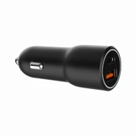 GEMBIRD Punjač za auto, 2x USB, Type C, PD, 38W, crni